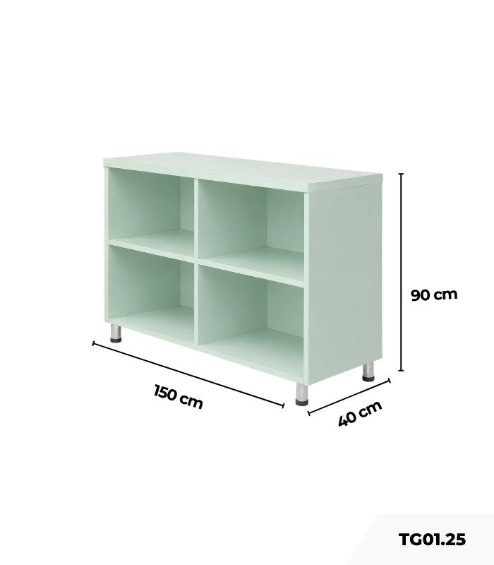 Tủ trang trí TG01.25 150x40x90 - Xanh