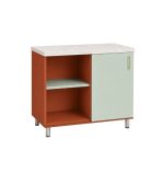 Tủ Bếp Dưới Hệ 1 Cửa Mở TG01.27 100x58x85 - Cam Xanh - Ảnh 2