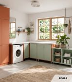 Combo Khu giặt phơi TG01.5 - Color Block Xanh chủ đạo