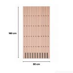 Giá treo quần áo hình đàn piano TG01.8 80x180 - Hồng