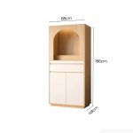 Tủ thờ TTH01.2 88x48x186 - Vân gỗ nhạt + Trắng