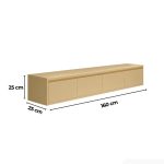 Tủ Tivi TG01.14 160x25x25 - Vân gỗ nhạt