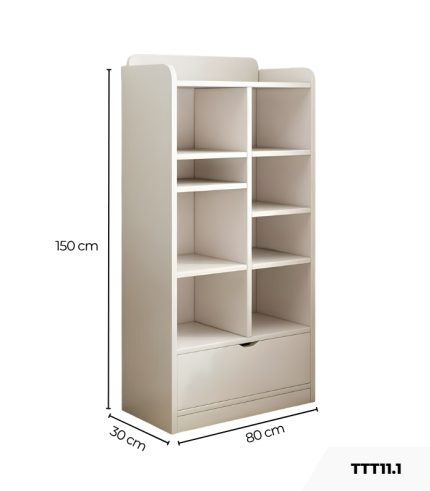Tủ Trang Trí TTT11.1 80x30x150 - Trắng