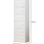 Tủ Trang Trí TTT13.1 40x30x150 - Trắng