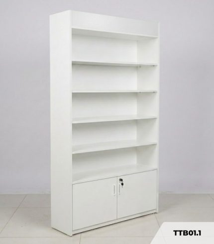 Tủ Trưng Bày TTB01.1 100x200 - Trắng