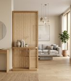 Vách Ngăn Bình Phong VN01.2 120x35x180 - Vân gỗ nhạt