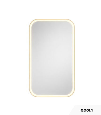 Gương chữ nhật bo góc đèn Led GD01.1 40×60