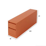 Kệ decor hông giường kèm hộc tủ trang trí KTT03.2 - Cam