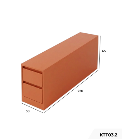 Kệ decor hông giường kèm hộc tủ trang trí KTT03.2 - Cam