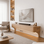 Tủ Tivi TTV01.1 160x30x55 – Vân gỗ nhạt