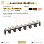 Bàn làm nail 5 chỗ kèm hộc tủ BN02.1