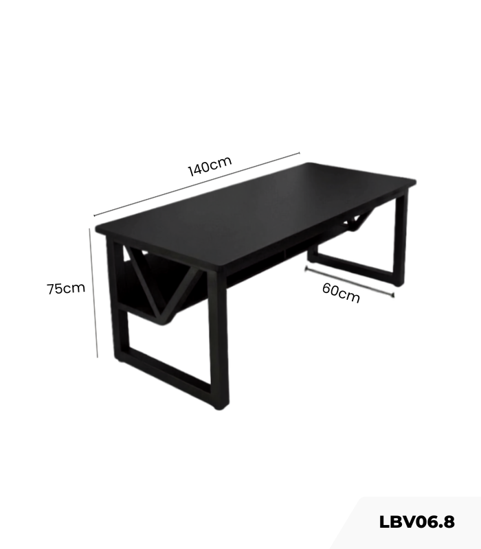 Bàn làm việc LBV06.8 140×60 – Đen