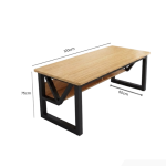 Bàn làm việc LBV06.9 120×60 – Vân gỗ nhạt khung chân đen