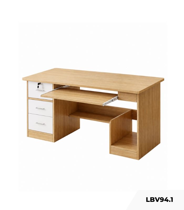 Bàn làm việc LBV94.1 120×60 – Vân gỗ nhạt