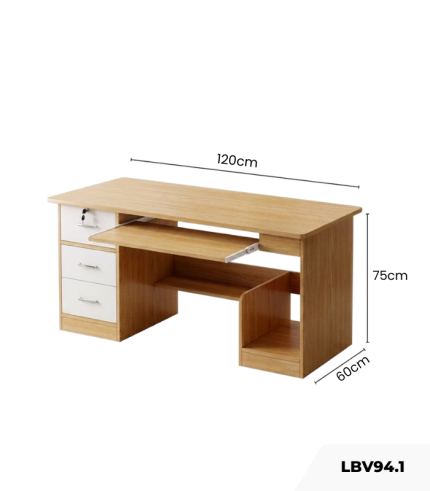 Bàn làm việc LBV94.1 120×60 – Vân gỗ nhạt