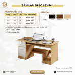 Bàn làm việc LBV94.1 120×60 – Vân gỗ nhạt
