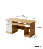 Bàn làm việc LBV94.3 160×60 – Vân gỗ nhạt