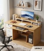 Bàn làm việc LBV94.3 160×60 – Vân gỗ nhạt