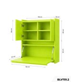 Bàn làm việc treo BLVT01.2 90-x115 - Xanh chuối