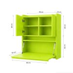 Bàn làm việc treo BLVT01.2 90-x115 - Xanh chuối