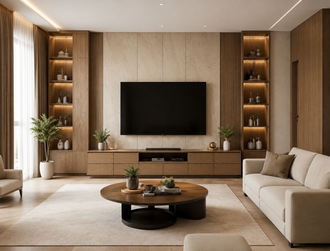 Không gian phòng khách nội thất TinHome