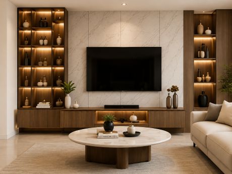 Không gian combo nội thất phòng khách TinHome