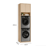 Hệ tủ giặt sấy TG02.1 65x200 - Vân gỗ nhạt
