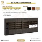 Hệ tủ trang trí và lưu trữ chuyên dụng Spa TTT20.1