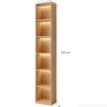 Kệ trang trí KTT02.1 40×20×280 – Vân gỗ nhạt