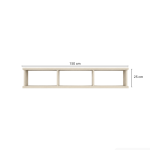 Kệ gỗ trang trí treo tường KTT04.1 150x30x25 - Be
