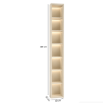 Kệ gỗ trang trí âm tường KTT05.1 40x280 - Be