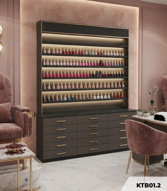 Kệ trưng bày sơn gel chính (Nail Polish Display Rack) KTB01.2