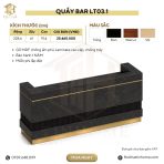Quầy Bar gỗ MDF hiện đại cao cấp LT03.1 - Ảnh 2