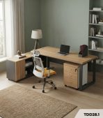 Tab Di Động TDD28.1 40x48x60 – Trắng + Vân gỗ nhạt