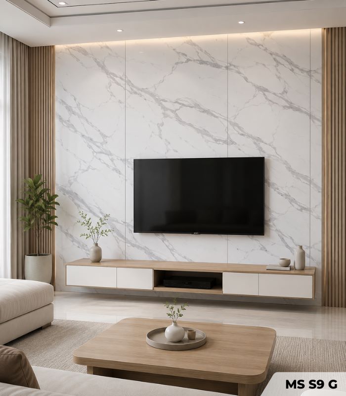 Tấm PVC phủ keo trắng MS S9 G