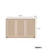 Tủ bếp dưới kèm cánh lam TBD07.1 150x85 - Be