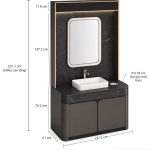 Tủ chậu rửa tay (Sink Cabinet / Pedicure Sink Base) TG05.1