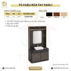 Tủ chậu rửa tay (Sink Cabinet / Pedicure Sink Base) TG05.1