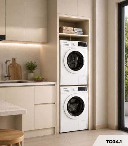 Hệ tủ giặt sấy TG04.1 80x240 - Be