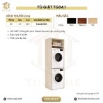 Hệ tủ giặt sấy TG04.1 80x240 - Be
