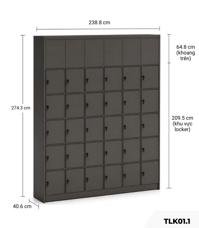 Tủ Lockers đựng đồ cá nhân TLK01.1