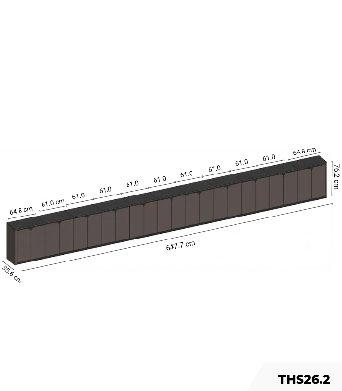 Tủ lưu trữ dài Cabinet THS26.2