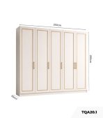Tủ quần áo Cánh sơn 250x280 TQA12.1 – Trắng