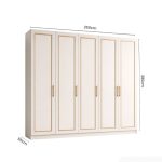 Tủ quần áo Cánh sơn 250x280 TQA12.1 – Trắng