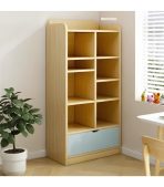 Tủ Trang Trí TTT11.3 80x30x150 - Vân Gỗ + Xanh