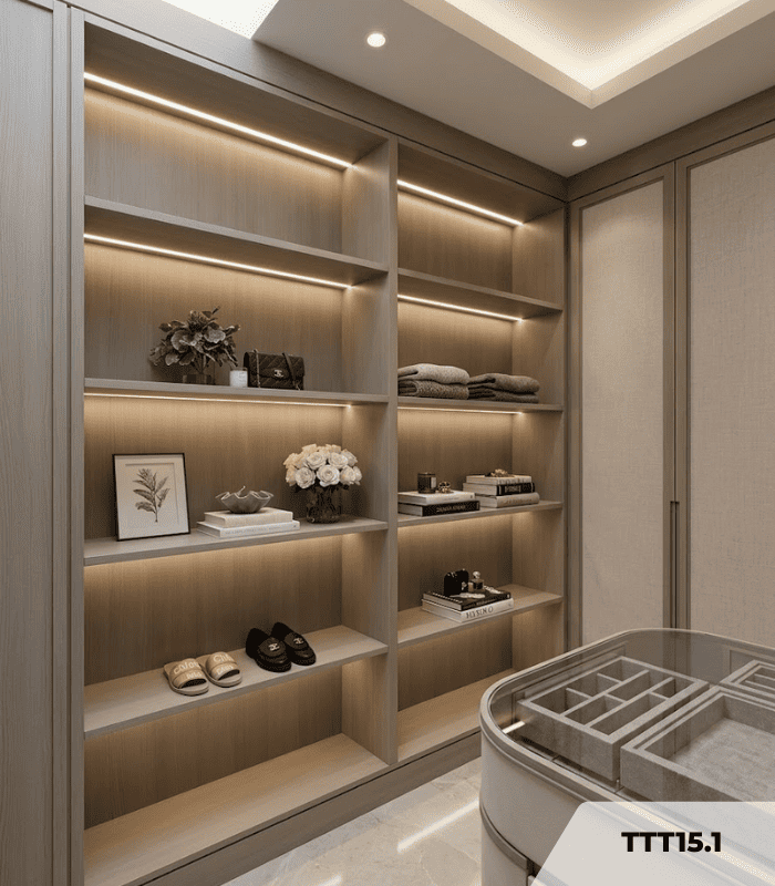 Tủ trang trí TTT15.1 80x280 - Vân gỗ
