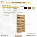 Tủ trang trí TTT15.1 80x280 - Vân gỗ