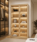 Tủ trang trí TTT15.2 100x280 - Vân gỗ