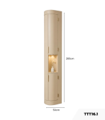 Tủ trang trí bo cong TTT16.1 50x280 - Be