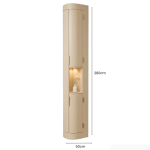 Tủ trang trí bo cong TTT16.1 50x280 - Be